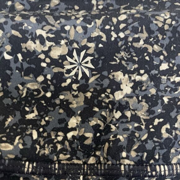 Athleta Leggings Womens Small Blue Sandstone Salutation Tight 7/8 Mesh Floral - Picture 8 of 16